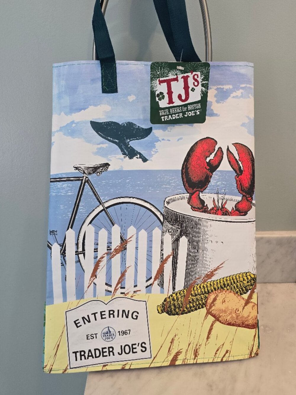 NWT Trader Joe's Boston Reusable Bag